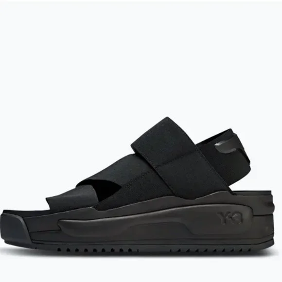 ■ Y-3 RIVALRY SANDAL Adidas Y-3 Rivalry Sandals Yohji Yamamoto Blue Slides Mens